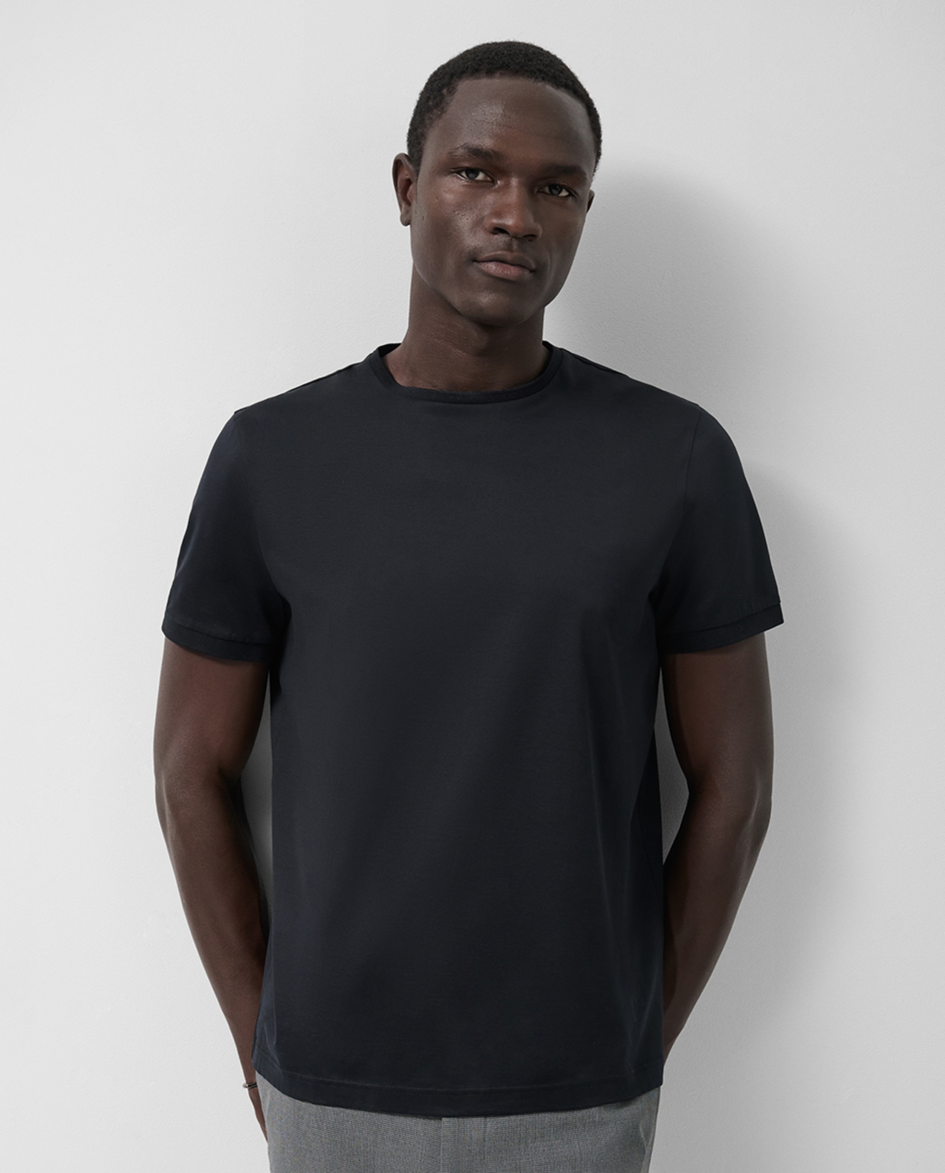 Imagem 0 de T-shirt de Algodão Mercerizado com Manga Curta