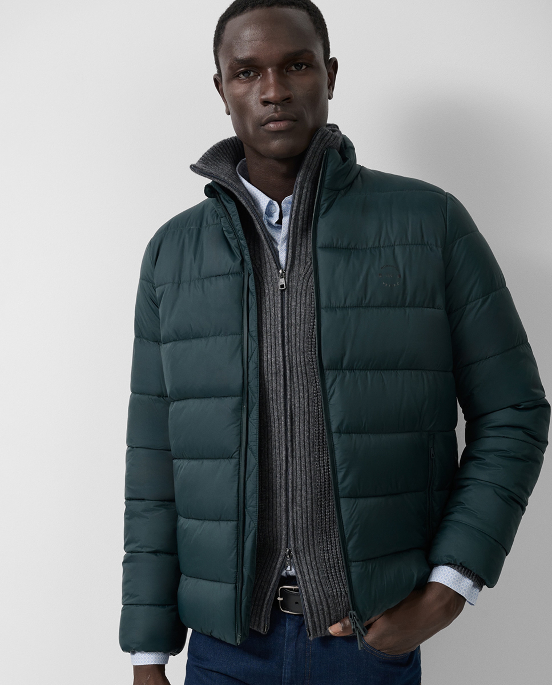 Blusão Técnico Acolchoado Verde-escuro-1