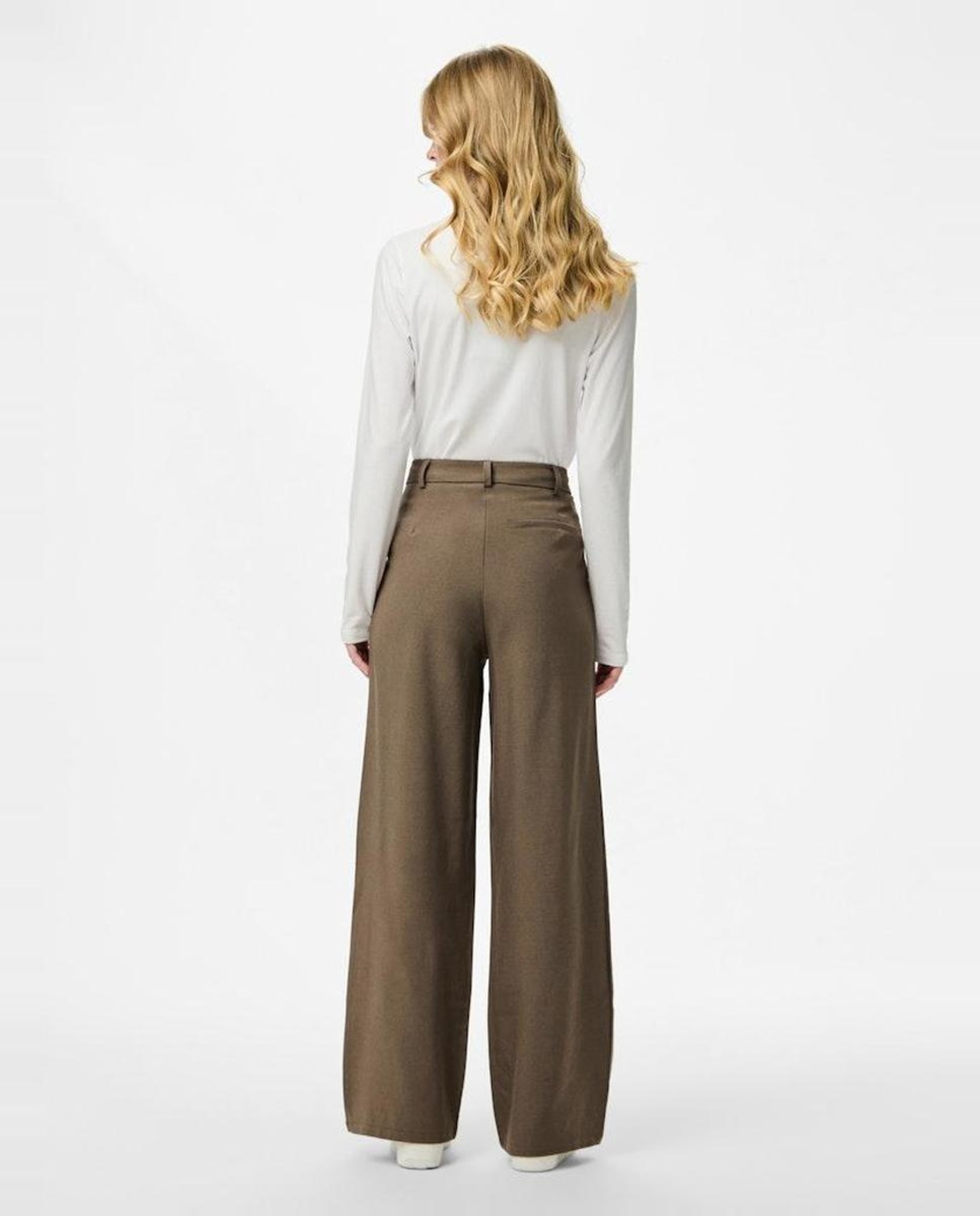 Calças Formais Clássicas Castanho-claro-2