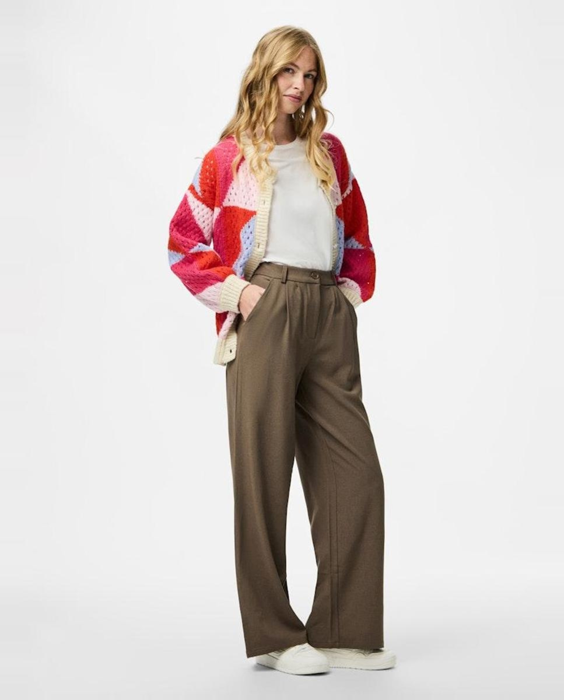 Calças Formais Clássicas Castanho-claro-1