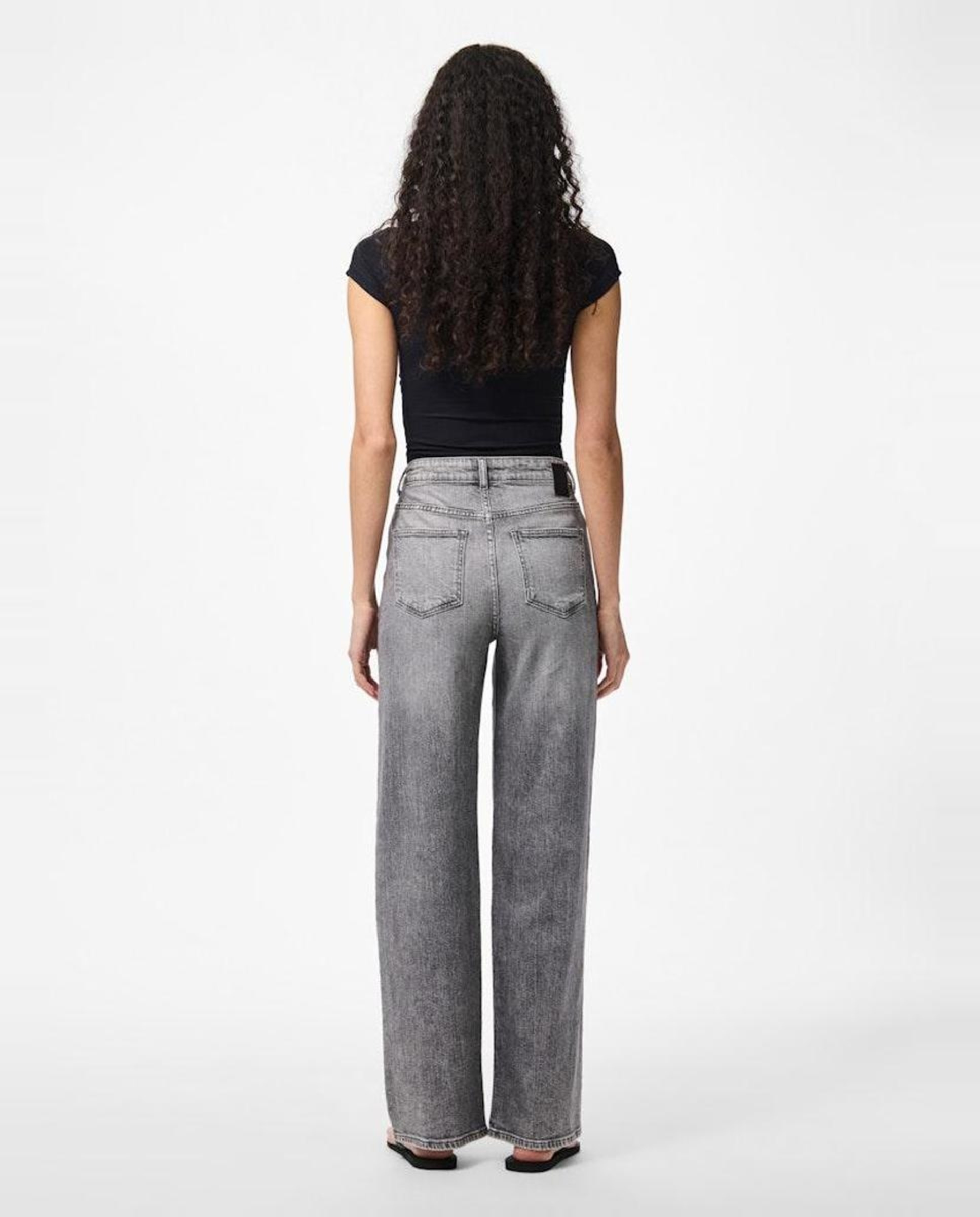 Jeans Largas Cinzento-claro-2