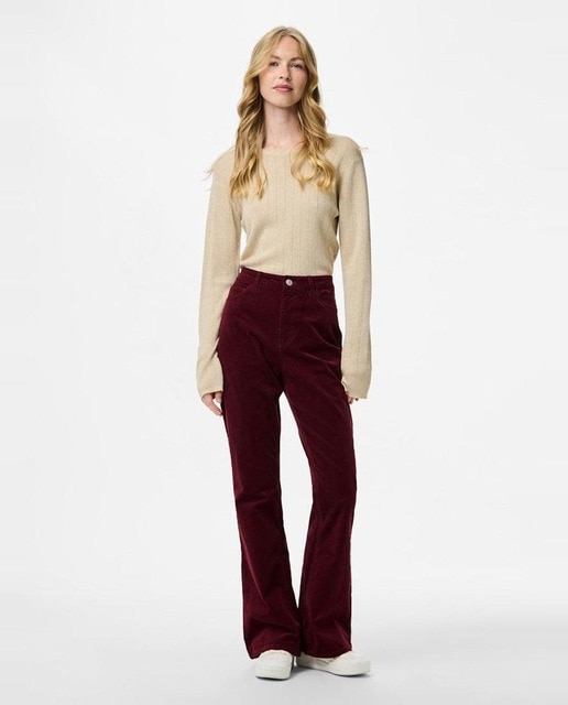 Imagem 0 de Calças à Boca de Sino de Bombazina Fina