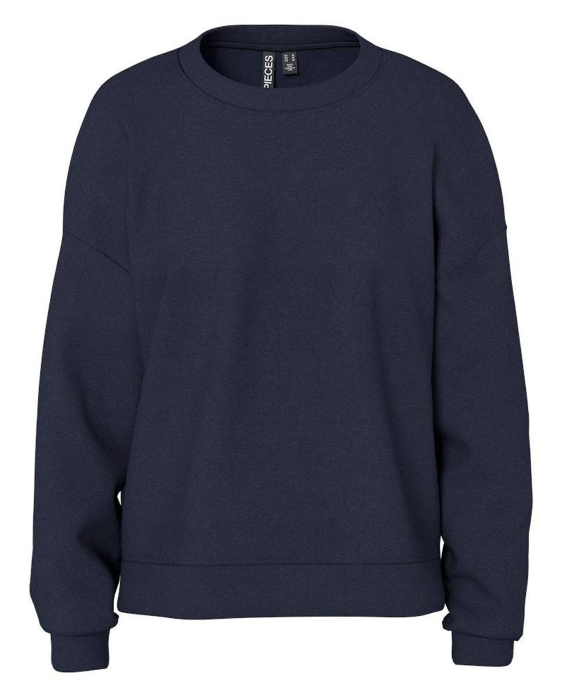 Sweatshirt Lisa com Decote Redondo Azul-marinho-5
