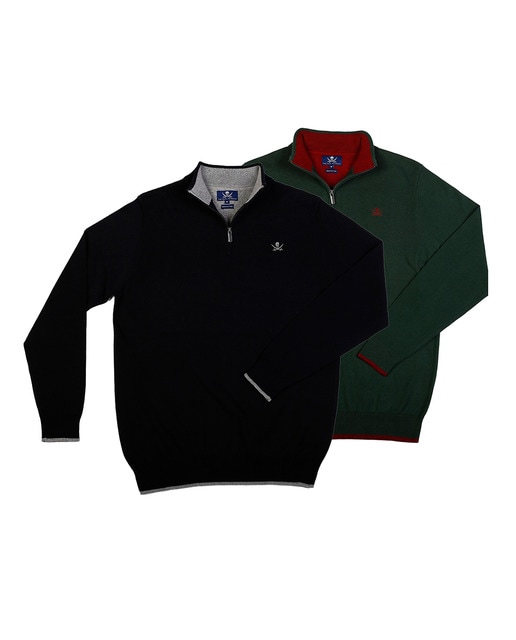 Imagen 0 de Pack 2 Jerseys Cuello Crema Hombre Manga Larga