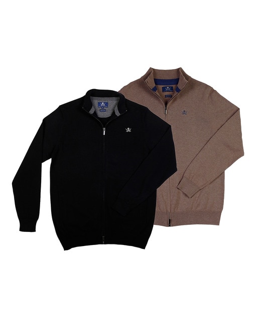 Imagen 0 de Pack 2 Rebecas con cremallera Hombre Manga Larga