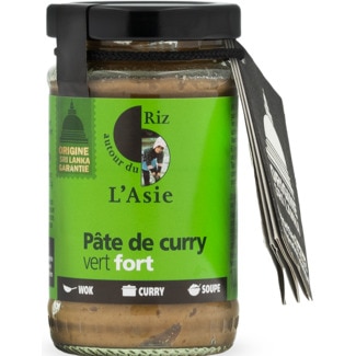 Pasta de Caril Verde Forte frasco 100 g - Autour Du Riz
