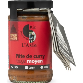 Pasta de Caril Vermelho Médio frasco 100 g - Autour Du Riz