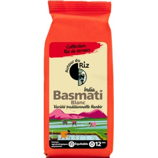 Arroz Basmati Branco embalagem 500 g - Autour Du Riz