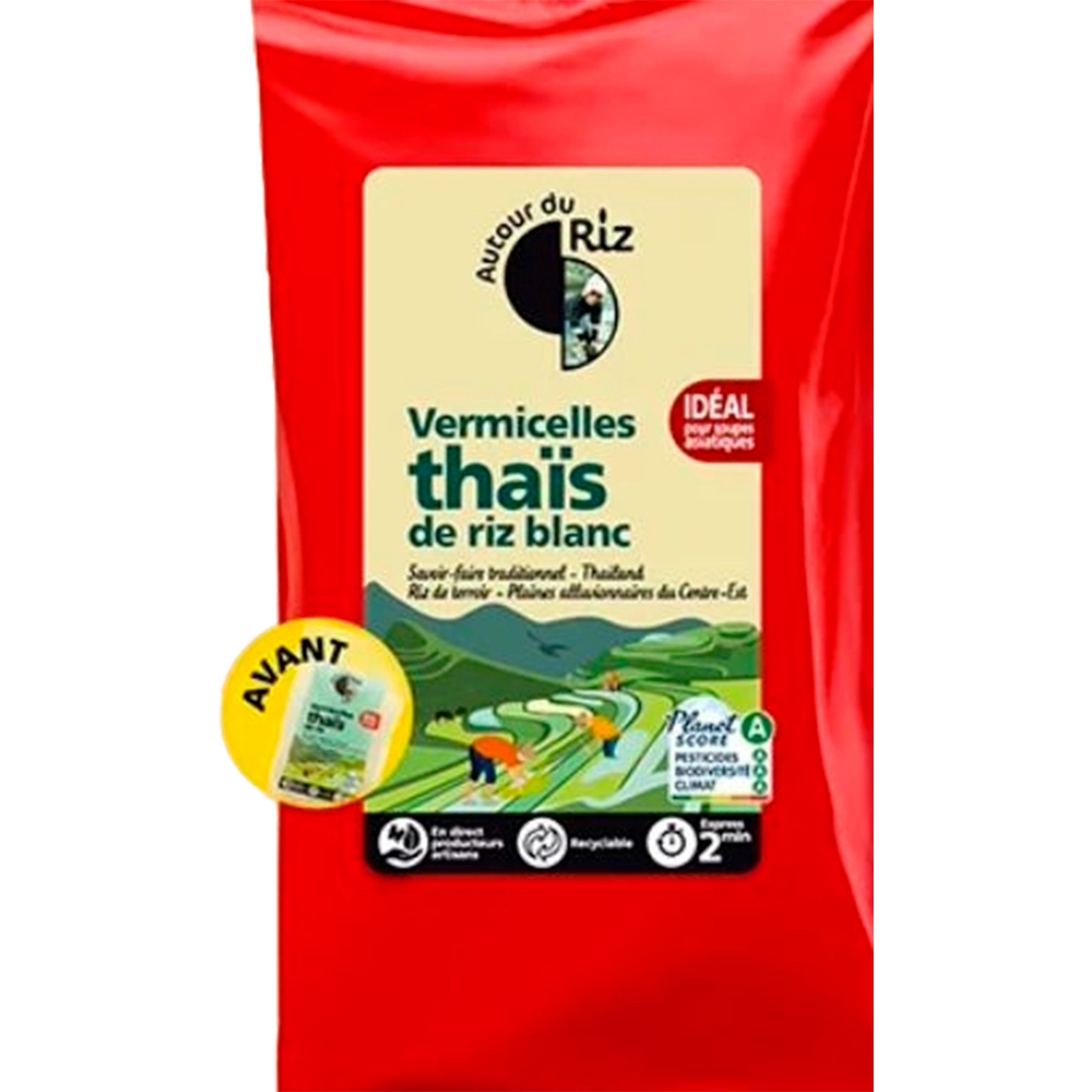 Noodles de Arroz Branco Thai embalagem 200 g