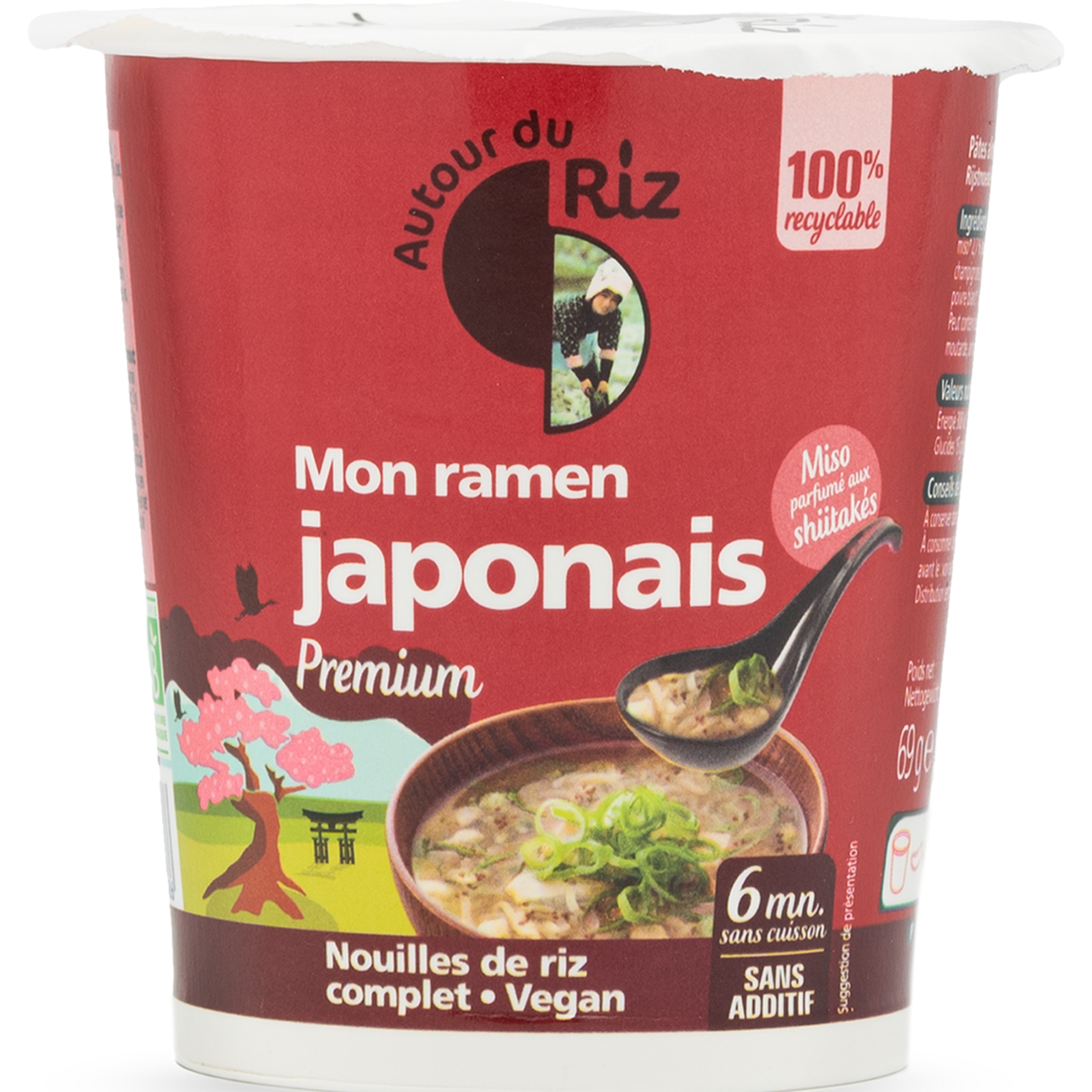 Sopa Ramen Noodles Japonês embalagem 69 g