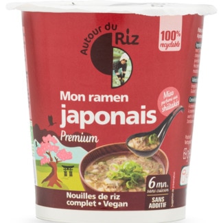Sopa Ramen Noodles Japonês embalagem 69 g - Autour Du Riz