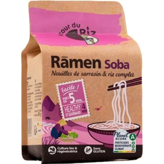 Soba Ramen Trigo e Sarraceno embalagem 280 g - Autour Du Riz
