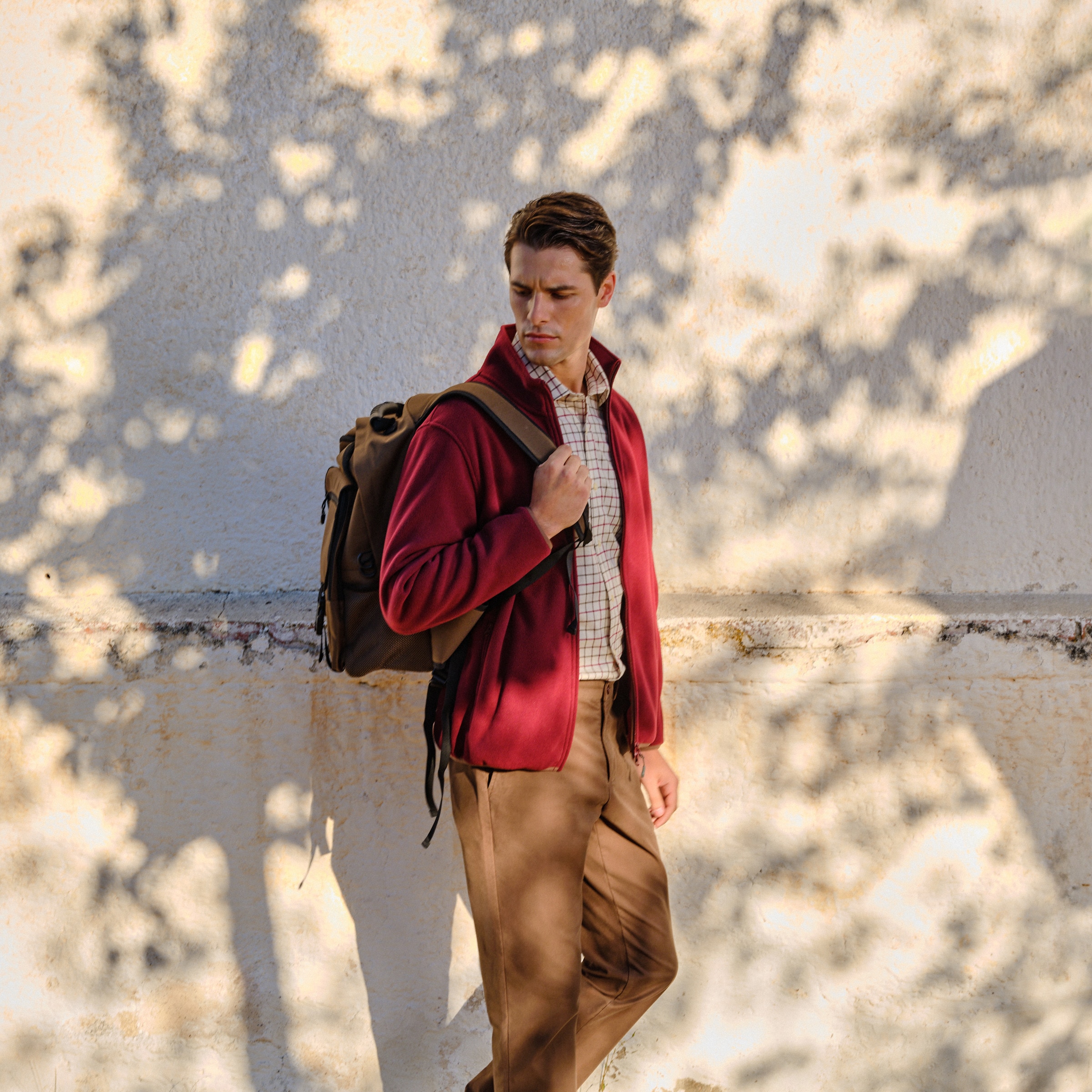 Blusão de Forro Polar Básico Caqui-1