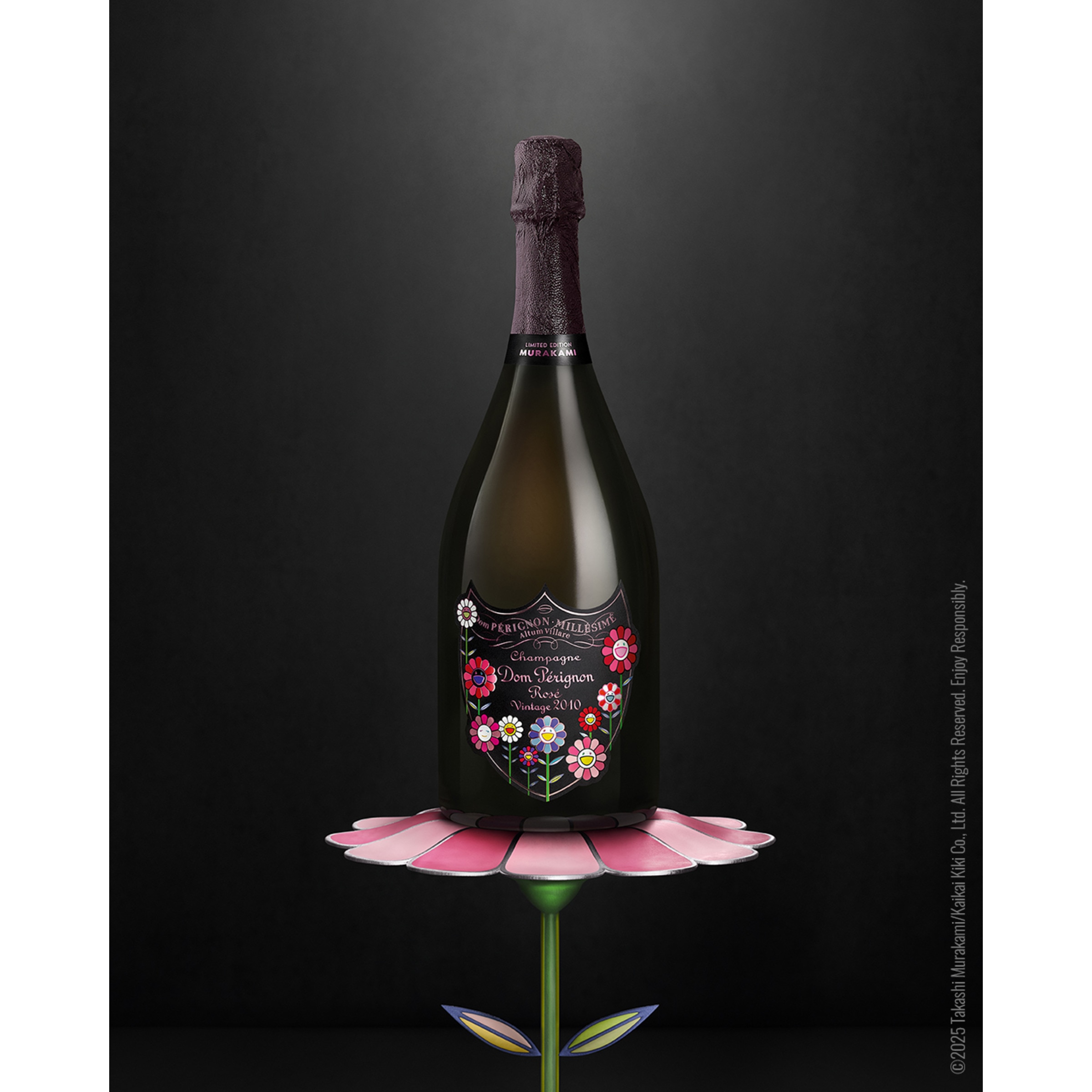 Champagne Rosé Vintage Takashi Murakami Limited Edition 2010 Dom