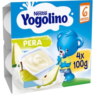 postre lácteo de pera sin gluten desde 6 meses pack 4 tarrinas 100 g - Nestle Yogolino