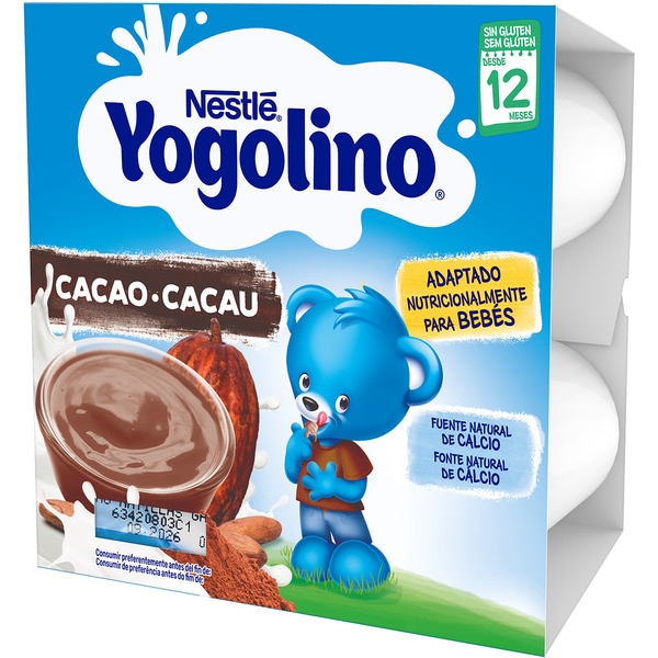 Milchdessert mit Kakao glutenfrei ab dem 8. Monat 4er-Pack Schalen 100 g