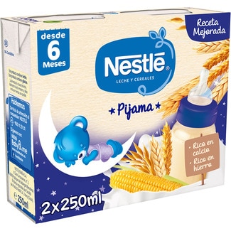 Pijama papilla desde 6 meses 2x250 ml envase 500 ml sin aceite de palma - Nestle