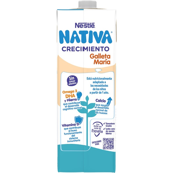 Growth 3 infant dairy drink with Maria biscuit ages 12 to 36 months carton 1 l and with no palm oil
