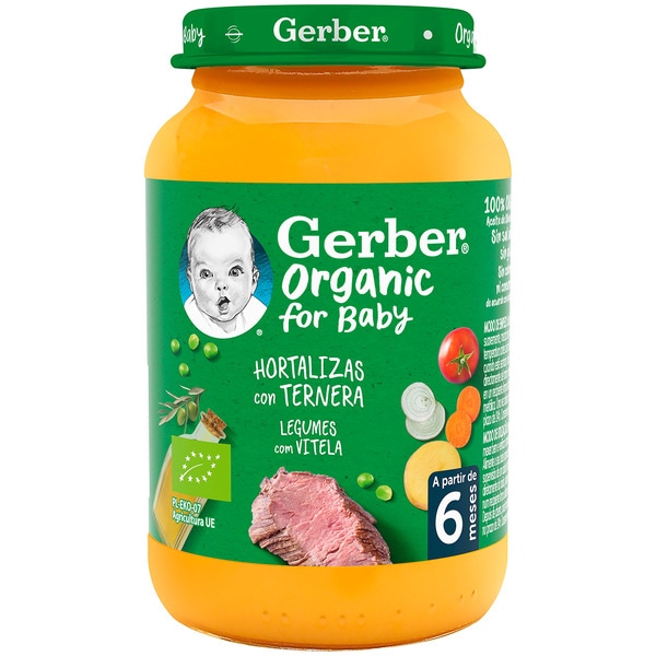 Gemüsegläschen mit Rind, ökologisch, ab 6 Monaten Behälter 190 g