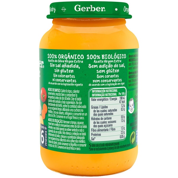 Gemüsegläschen mit Rind, ökologisch, ab 6 Monaten Behälter 190 g