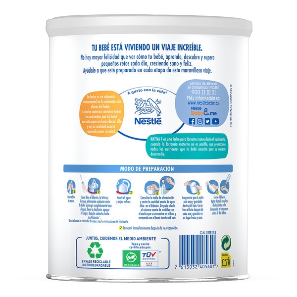 Säuglingsmilch ab dem ersten Lebenstag ohne Palmöl Dose 800 g