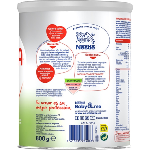 Confort Digest powdered milk for newborns from day one with no palm oil tin 800 g