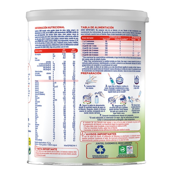 Confort Digest powdered milk for newborns from day one with no palm oil tin 800 g