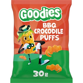 snacks BBQ Crocodile Puffs bolsa 30 g - Goodies