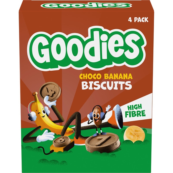 Kekse mit Kakao Bananengeschmack je 4 Kekse einzeln verpackt zu 20 g Box 80 g ab 3 Jahren