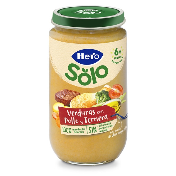 Babyfertiggericht Gemüse mit Hühnchen und Rind glutenfrei ab 6 Monaten Behälter 235 g