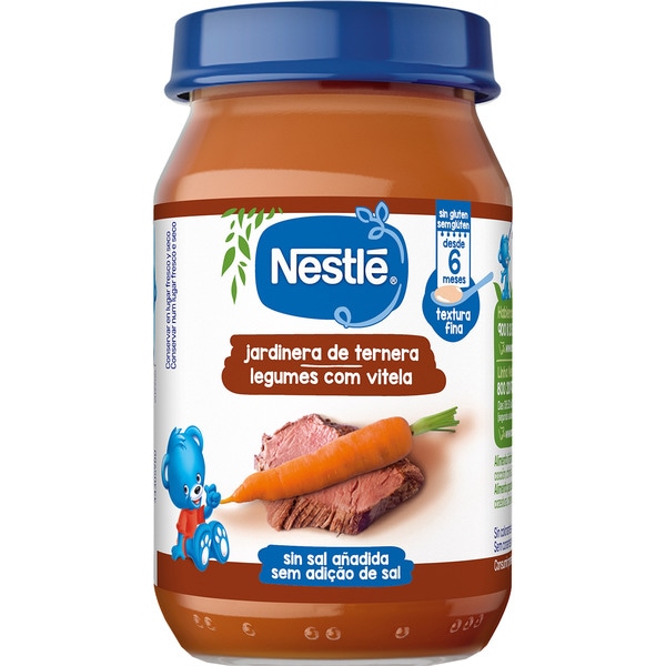 Babynahrung Gemüse mit Rind glutenfrei ab 6 Monaten Behälter 190 g