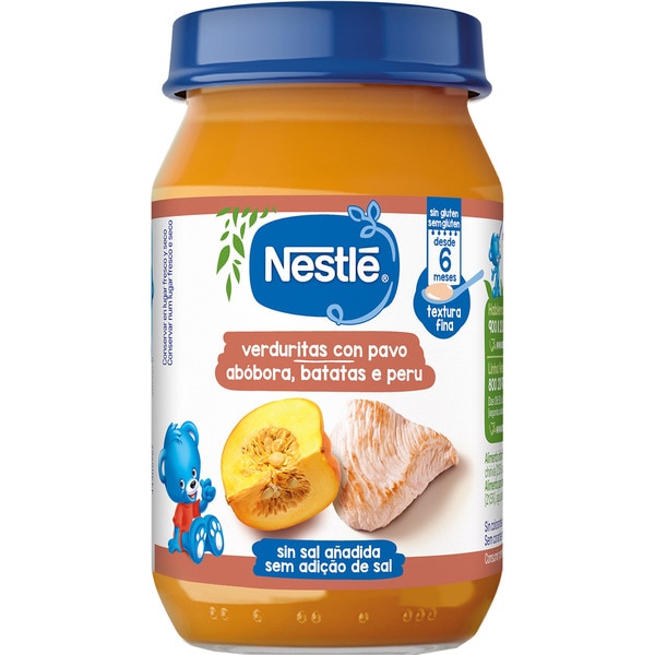 Gläschen mit zartem Gemüse und Pute glutenfrei ab dem 6. Monat Behälter 190 g