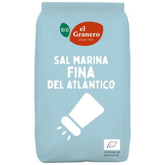 Bio sal marina fina ecológica del Parque Natural del Delta del Ebro bolsa 1 kg - El Granero Integral