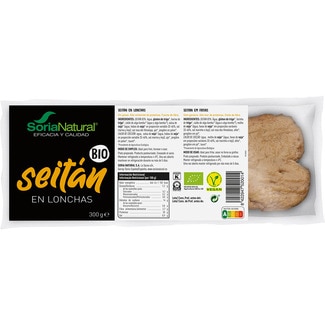 seitán en lonchas ecológico y vegano envase 300 g - Soria Natural