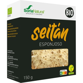 seitán esponjoso y vegano envase 150 g - Soria Natural