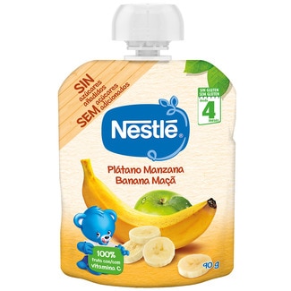 plátano y manzana desde 4 meses bolsita 90 g - Nestle