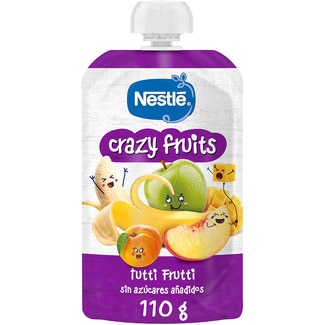 Crazy Fruits Tutti frutti sin gluten y sin azúcares añadidos desde 12 meses bolsita 110 g - Nestle