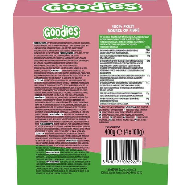 Fruit Smash Strawberry & Apple 4 sachets 100 g