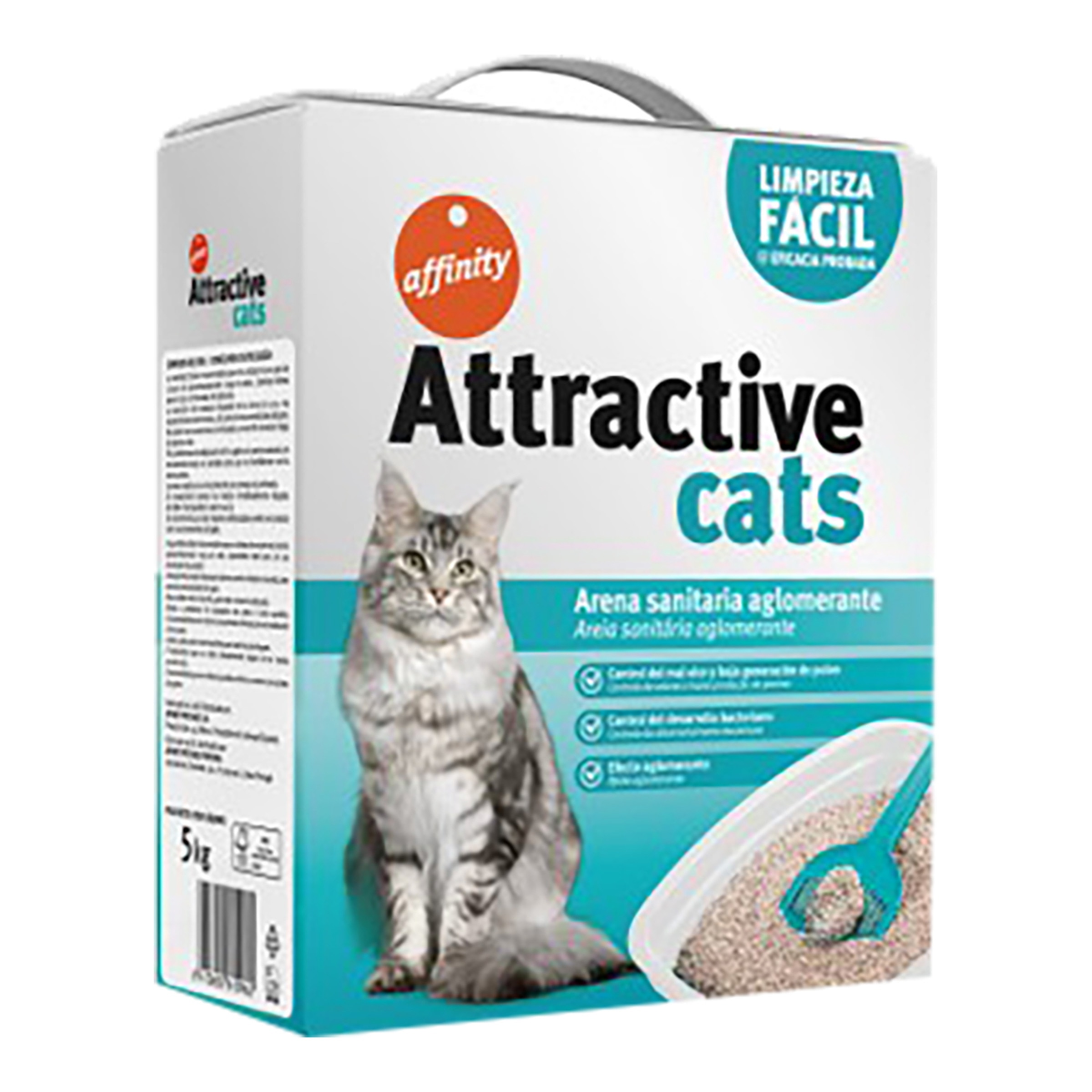 Arena aglomerante Affinity Attractive Cats para gatos Kg