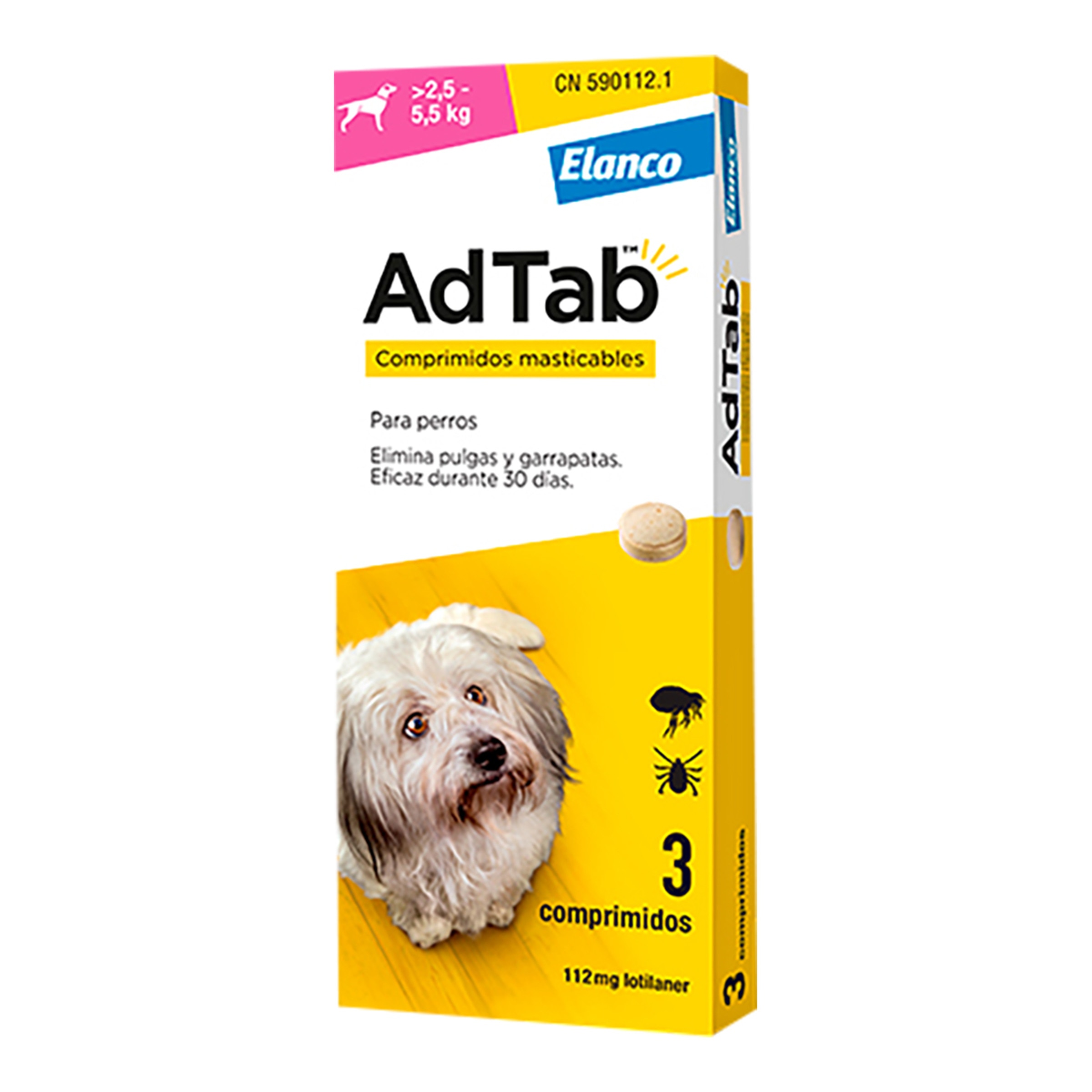 Imagen 0 de AdTab 112 mg - Chewable tablet