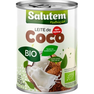 Leite de Coco Biológico embalagem 400 ml - Salutem Nutrição