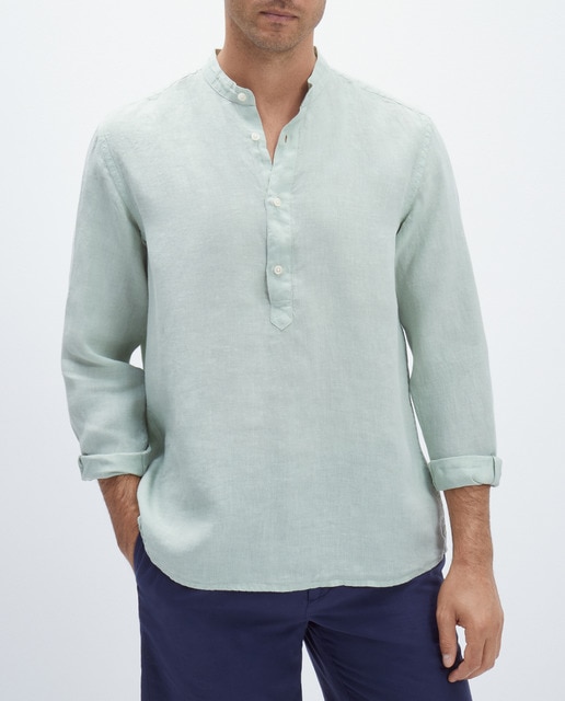 Imagen 0 de Camisa 100% lino de hombre sport classic fit