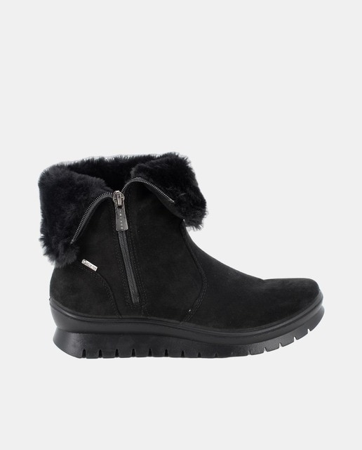 Imagem 0 de Botins em Camurça e Pelo com Forro Goretex e Fecho de Correr