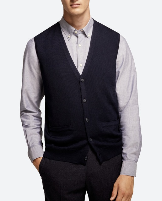 Imagen 0 de Chaleco de punto de hombre con botones