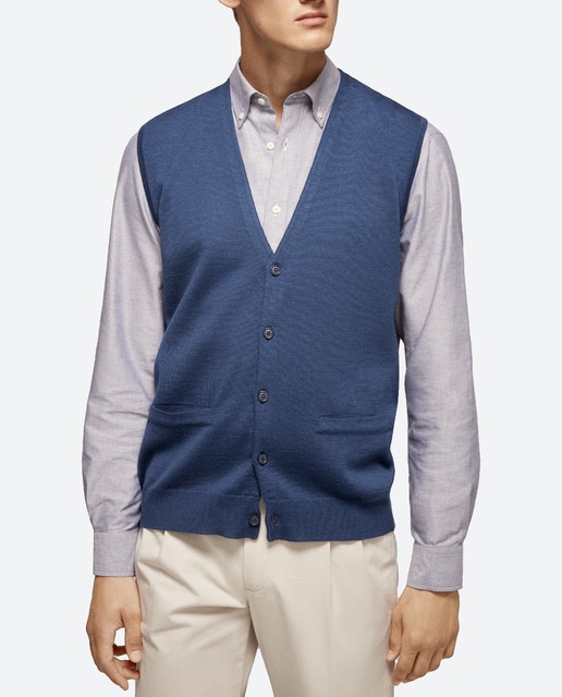 Imagen 0 de Chaleco de punto de hombre con botones