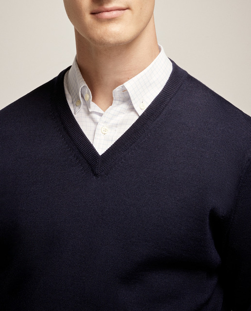 Imagen 0 de Jersey básico de hombre con el cuello de pico