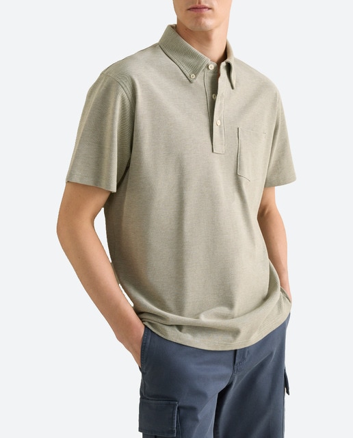 Imagen 0 de Polo de hombre manga corta pique oxford