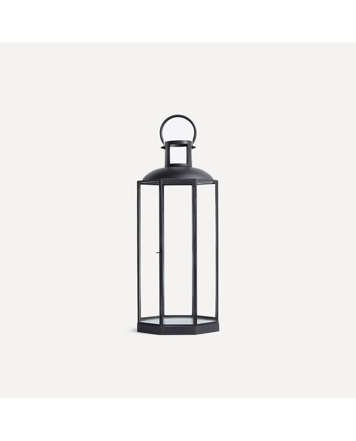 Imagen 0 de Farol hexagonal de metal y vidrio El Corte Inglés