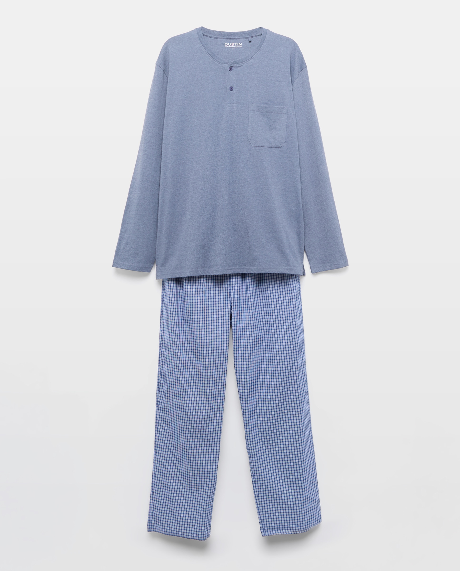 Pijama Misto Comprido Azul-marinho-3