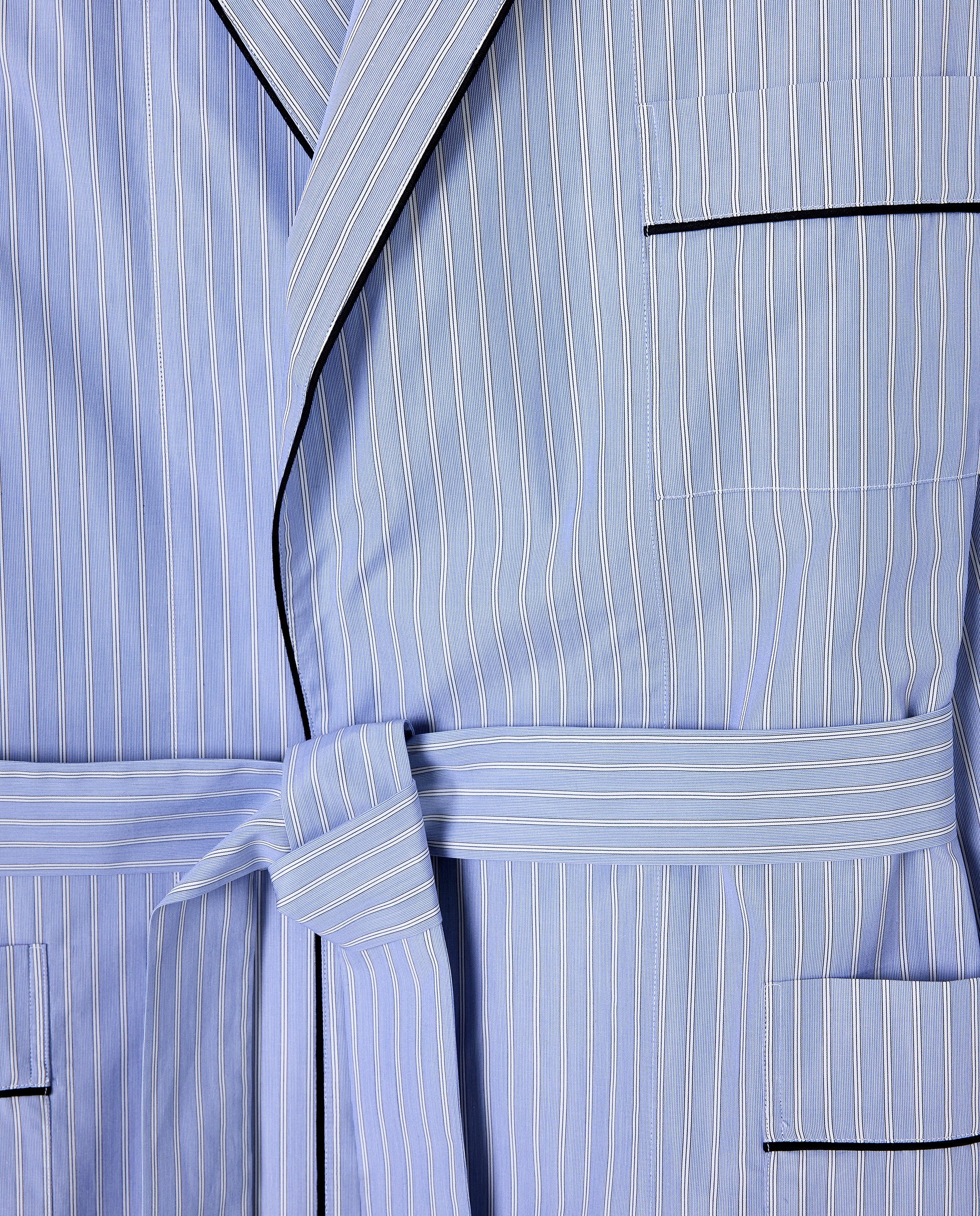Robe de Algodão Multirriscas Azul-4